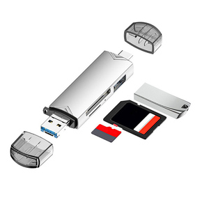 DKQ-398 Đầu đọc thẻ 6 trong 1 TF/SD/U-disk cổng Type-C USB 3.0 micro đầu đọc thẻ cho OTG điện thoại di động máy tính - Product Image 2