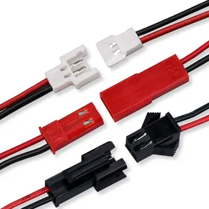 Jst公母电缆Rgbw 4 5 6针4针Rgb 2.54毫米插头插座SM连接器，带像素发光二极管条，用于公串