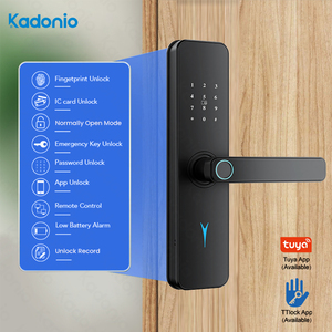 Kadonio Low Price Electronic Front Door <b>Lock</b> Tuya TT Biometric Code Fingerprint App <b>Smart</b> Door <b>Locks</b> 640 TT Biometric Code Finge - Product Image 4
