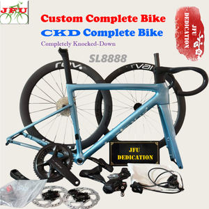 Bicicleta de Carreras Personalizada Completa, Bicicleta de <span class=keywords><strong>Carretera</strong></span> JFUSL88 con Cuadro de Fibra de Carbono, Equipada con Piezas de Bicicleta para Specialized. Trekking. Canondale. <span class=keywords><strong>Scott</strong></span> - Product Image 4