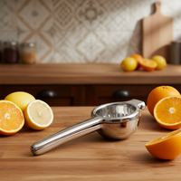 Factory Direct Rvs Granaatappel Squeezer Extractor Handpers Hand Draagbare Fruit Oranje Citroen Citrus Juicer
