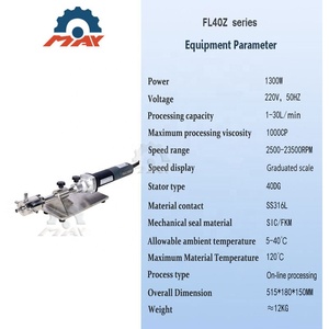 Homogeneizador en Línea de Alto Cizallamiento para Dispersión y Mezcla de Líquidos a Pequeña Escala - Product Image 4