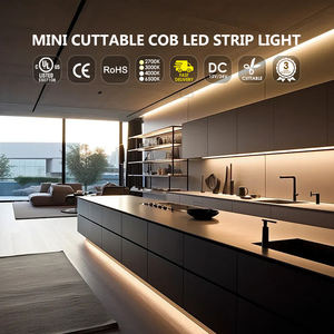 Bande LED COB découpable 12V 24V 8mm blanc chaud blanc froid pour éclairage de plafond et d'armoire - Product Image 5