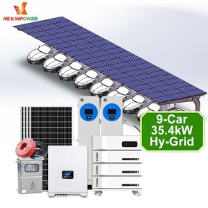 Auvent de stationnement solaire industriel pour la production d'énergie en zone industrielle - Product Image 4