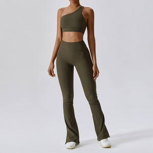Traje de Yoga con patrón a cuadros <span class=keywords><strong>para</strong></span> <span class=keywords><strong>mujer</strong></span>, <span class=keywords><strong>ropa</strong></span> de Fitness ajustada Sexy <span class=keywords><strong>para</strong></span> correr al aire libre, tenis, <span class=keywords><strong>ejercicio</strong></span> diario, Logo frontal <span class=keywords><strong>para</strong></span> <span class=keywords><strong>ropa</strong></span> deportiva - Product Image 4