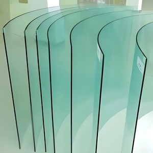 Verre trempé courbé à chaud, taille personnalisée pour la décoration de meubles et de bâtiments - Product Image 3
