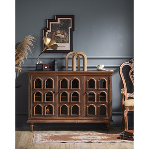 Metà del secolo moderna vetrina della <span class=keywords><strong>cucina</strong></span> armadio <span class=keywords><strong>con</strong></span> porta in vetro per la <span class=keywords><strong>cucina</strong></span> <span class=keywords><strong>soggiorno</strong></span> credenza - Product Image 3