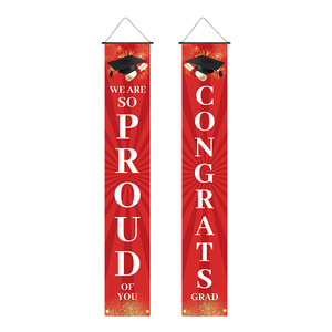 Celebratory Flags Fluttering <b>Graduation</b> <b>Banner</b> 30cmx180cm Polyester Festival Flag For Campus Party Home Decoration - Product Image 1