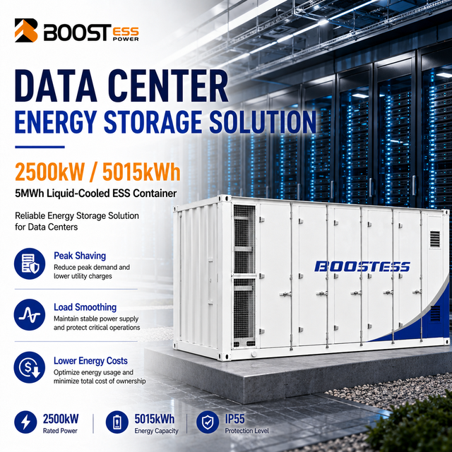Industrial Container Energy Storage 2500 kw Lifepo4 Batteries 5mwh High Voltage Solar Storage System