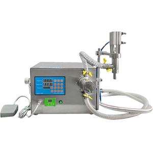 Machine de remplissage semi-automatique à buse unique pour bouteilles en plastique de shampoing, savon, produits cosmétiques, boissons, jus d'orange, miel - Product Image 1