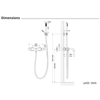 Ensemble de douche mural en laiton or rose de luxe à 2 trous, bec de douche au design minimaliste, robinet en céramique, cascade pour baignoire NEOPEL