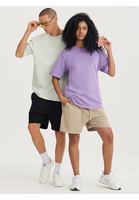 T-shirt unisexe en coton 100% uni, manches courtes, effet rafraîchissant, style streetwear japonais et chinois, multicolores, basique