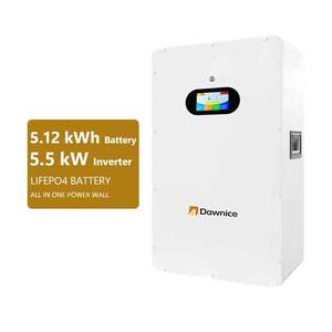 Batterie de stockage d'énergie pour la maison parallèle maximum 16pcs mur d'alimentation murale 5kwh batterie solaire au lithium-ion - Product Image 1