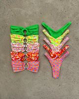 Ensemble de maillots de bain micro bikini classique deux pièces sexy pour femme, couleur unie, avec string et dos nu, grande taille, collection été