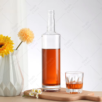 Bouteille en verre pour spiritueux 750 ml, vente en gros, directement de l'usine, pour vin et autres boissons alcoolisées