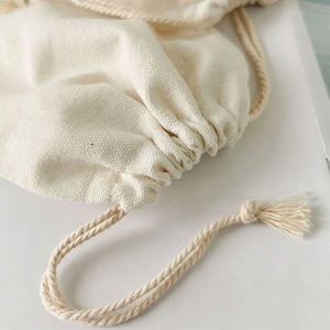 <b>Small</b> CanvaAdjustable Custom Size 19cm*28cm Drawstring Canvas Bag Custom <b>Draw</b> String Cord Accessory Custom Color <b>Draw</b> String Bag - Product Image 3