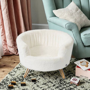 <span class=keywords><strong>Bed</strong></span> Sure Cama ortopédica para perros Sofá cama para mascotas Elevado Sofá de salón suave Marco de madera Resistente - Product Image 3