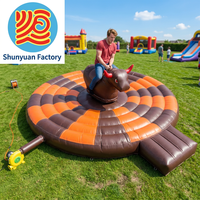 Bulle mécanique gonflable de rodéo pour parc d'attractions, jeu de bousclement de taureau, château gonflable en PVC personnalisé à vendre