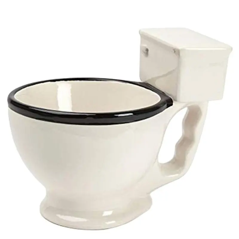 新しいノベルティトイレ3Dセラミックコーヒーマグパーソナリティ磁器コーヒーティーミルクカップ友達への面白いギフト