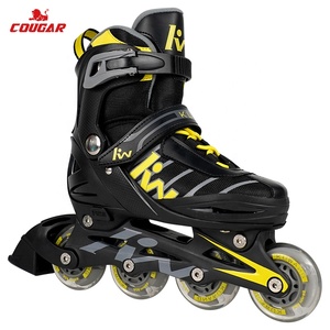 Nhà máy tùy chỉnh trượt băng đèn flash Con lăn trẻ em có thể thu vào giày trượt với ánh sáng dẫn lên bánh xe mới bắt đầu chàng trai - Product Image 1