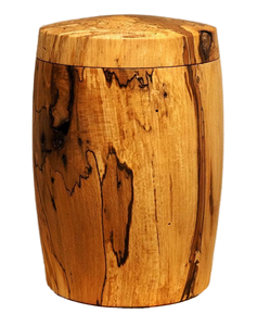 Urna Funeraria de Madera Maciza Hecha a Mano para Cenizas Humanas, Urna Decorativa para Adultos, Recuerdo Funerario con Acabado Pulido, de Pie - Product Image 1