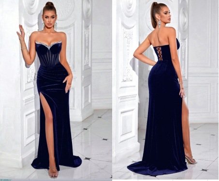 Stile con cinturino blu navy