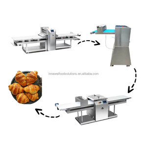 Machine à fabriquer des croissants au chocolat <span class=keywords><strong>Saint</strong></span> Martin, ligne de production de croissants, machine à former des rouleaux feuilletés danois pour usine - Product Image 5