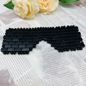 Wholesale Best Quality 100% Natural Crystal <strong>Jade</strong> <strong>Stone</strong> Eye Mask Eye Cover Facial Care Tools Black Obsidian Rose Quartz Eye Mask - Product Image 4