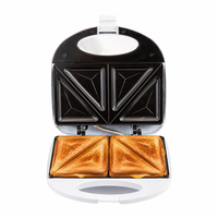 Grille-pain et appareil à sandwichs à double face, à faible consommation d'huile, chauffage rapide, démoulage facile, surface froide au toucher, indicateur de puissance, idéal pour les petits-déjeuners d'hôtel
