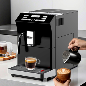 Home Office <b>Coffee</b> <b>Machine</b> <b>Fully</b> <b>Automatic</b> Button <b>Coffee</b> <b>Machine</b> Espresso <b>Machine</b> Black - Product Image 1