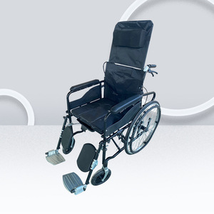 Hydraulic Reclining Wheelchair Foam Tires Lightweight Folding Comfortable Manual <b>Mobility</b> <b>Chair</b> for Disabled Elderly - Product Image 2