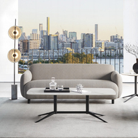 Mobilier d'atelier espace ouvert salle de réunion moderne ensemble de canapés de bureau en tissu commercial officiel