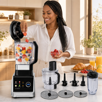 HGM 2.5L Commerciële Keukenblender IJs Fruit Sap Melkshake Smoothie Blender Hoge Snelheid Restaurant Zware Blender