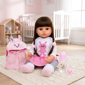 Muñeca Reborn de 18 Pulgadas, Cuerpo Completo de Vinilo Suave, Cabello Enraizado a Mano, Rostro Realista, Conjunto Completo de Ropa, Set de Regalo para Niñas Y-X010 - Product Image 2