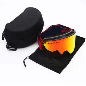 Fabrika doğrudan satış özel anti-darbe kayak gözlüğü sıcak satış manyetik kar gözlüğü adam kadınlar için yetişkin kayak gözlüğü kayak için