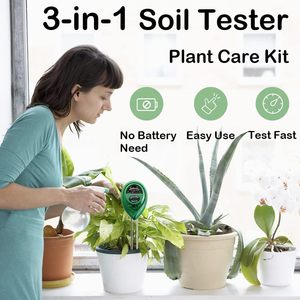 3-trong-1 Thép không gỉ thăm dò đất Ph/ánh sáng/độ ẩm mét cho trong nhà ngoài trời nhà máy bãi cỏ không có pin chậu hoa phong cách hiện đại - Product Image 2