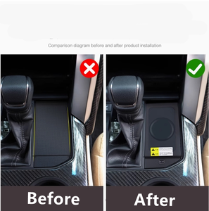 Para Toyota Land Cruiser 300 2022 2023 Control Central cargador inalámbrico de carga rápida magnética Lc300 Actualización de accesorios interiores - Product Image 4