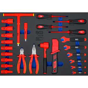 BGS Tool Tray 3/3: Jeu de douilles VDE 10 mm (3/8 ") Drive 26 pcs. - Product Image 1