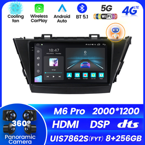 Reproductor de vídeo para coche M6 PRO/PRO <span class=keywords><strong>PLUS</strong></span>, Android 12, cámara panorámica, para <span class=keywords><strong>Toyota</strong></span> <span class=keywords><strong>Prius</strong></span> <span class=keywords><strong>Plus</strong></span> V Alpha 2012-2017 360 - Product Image 2