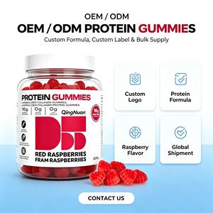 Gomitas de Colágeno 16g Proteína Sabor Frambuesa Roja Sin Azúcar Sin Grasa Sin Gluten Suplemento de Proteína de Colágeno - Product Image 6