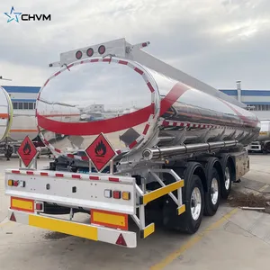 3 Trục Nhôm Dầu Nước Lỏng Tanker Nhiên Liệu Tanker Tank Trailer Xe Tải Sử Dụng Tàu Chở Dầu Bán Trailer Xe Tải