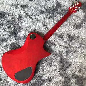 Nouvelle guitare avec placage rouge et jaune, guitare de performance rock avec touche - Product Image 2