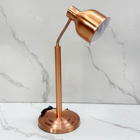 Ustensiles de buffet de restaurant Lampe d'isolation alimentaire argentée ou dorée Lampe chauffante infrarouge Lampe chauffante pour buffet de cuisine