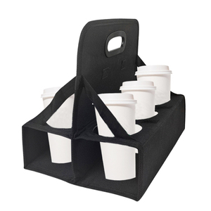 Xách tay uống tàu sân bay tái sử dụng cốc cà phê chủ 6 cup ráp Tote túi một cách an toàn đóng chặt nóng và lạnh đồ uống uống Caddy - Product Image 6