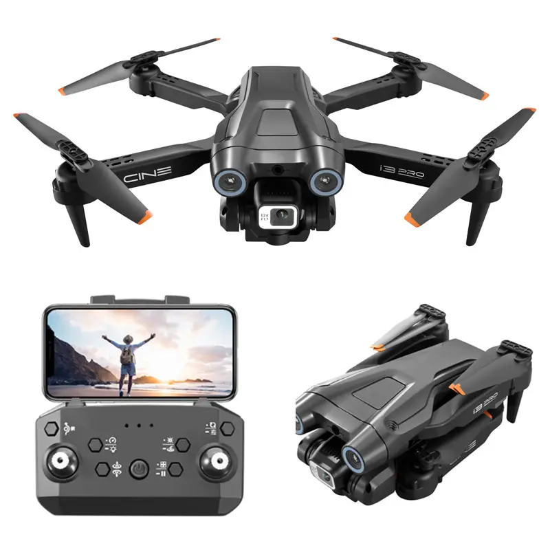 2022 New i3 Pro Drone 4K HD Dual ESC Camera Optical Flow Positioning Obstacle Avoidance Foldable Quadcopter RC Dron Toys Gifts