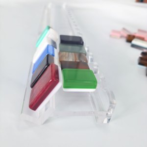 Soportes de Mahjong de Acrílico con Diseño de Concha de Tortuga, Empujadores Magnéticos con Forma de Concha, Soporte para Fichas de Jade Transparente - Product Image 3