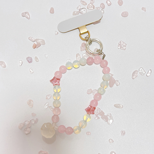 Pendentif créatif rose bricolage avec lanière accessoire décoratif porte-clés en cristal portable - Product Image 3