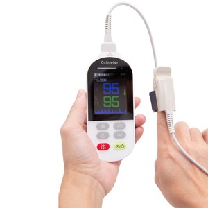 Moniteur <span class=keywords><strong>de</strong></span> saturation en oxygène portable, <span class=keywords><strong>oxymètre</strong></span> <span class=keywords><strong>de</strong></span> <span class=keywords><strong>pouls</strong></span> manuel pour tous les âges - Moniteur <span class=keywords><strong>de</strong></span> fréquence cardiaque et d'oxygène sanguin pour <span class=keywords><strong>nouveau</strong></span>-nés/adultes/enfants - Product Image 2