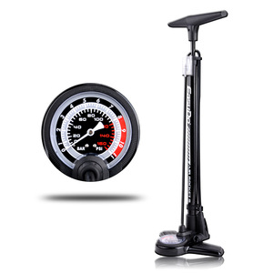 Kam ping — pompe à vélo en aluminium de <span class=keywords><strong>sol</strong></span>, pompe de bicyclette/basket-ball/Football avec jauge, nouvelle collection - Product Image 1