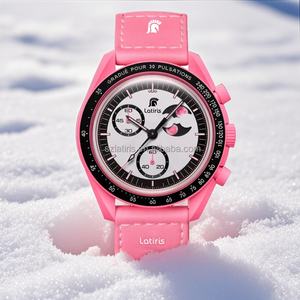 นาฬิกาควอตซ์ผู้หญิงสุดหรู ขายส่ง นาฬิกากันน้ำลายดาวเคราะห์และดวงจันทร์ สำหรับสุภาพสตรี รับผลิตแบบ OEM ODM - Product Image 5